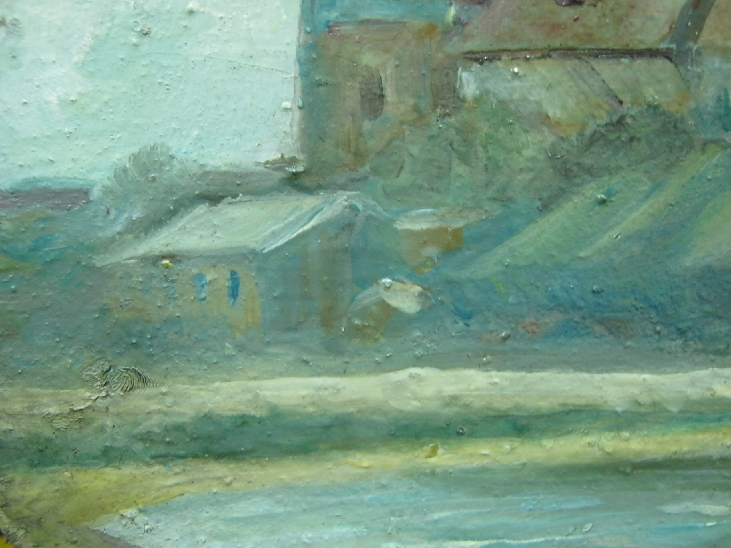 Антикварная картина Краковский замок - Image 5